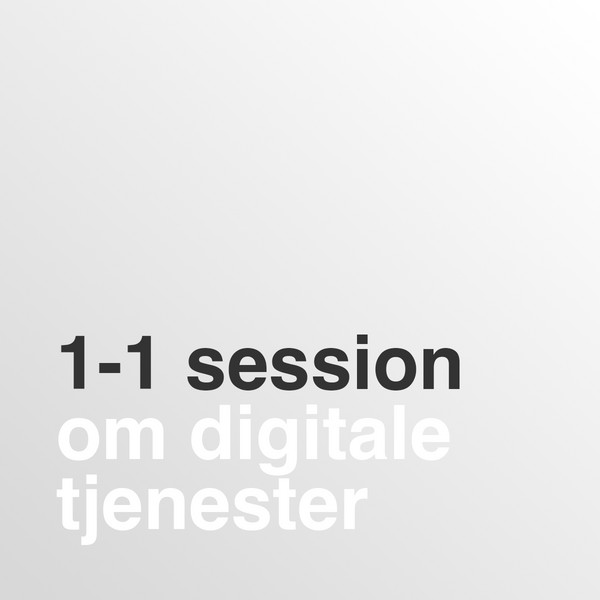 Billede der angiver 1-1 session om digitale tjenester