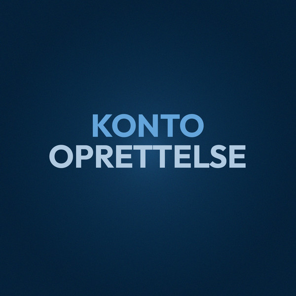 Billede der angiver Konto oprettelse